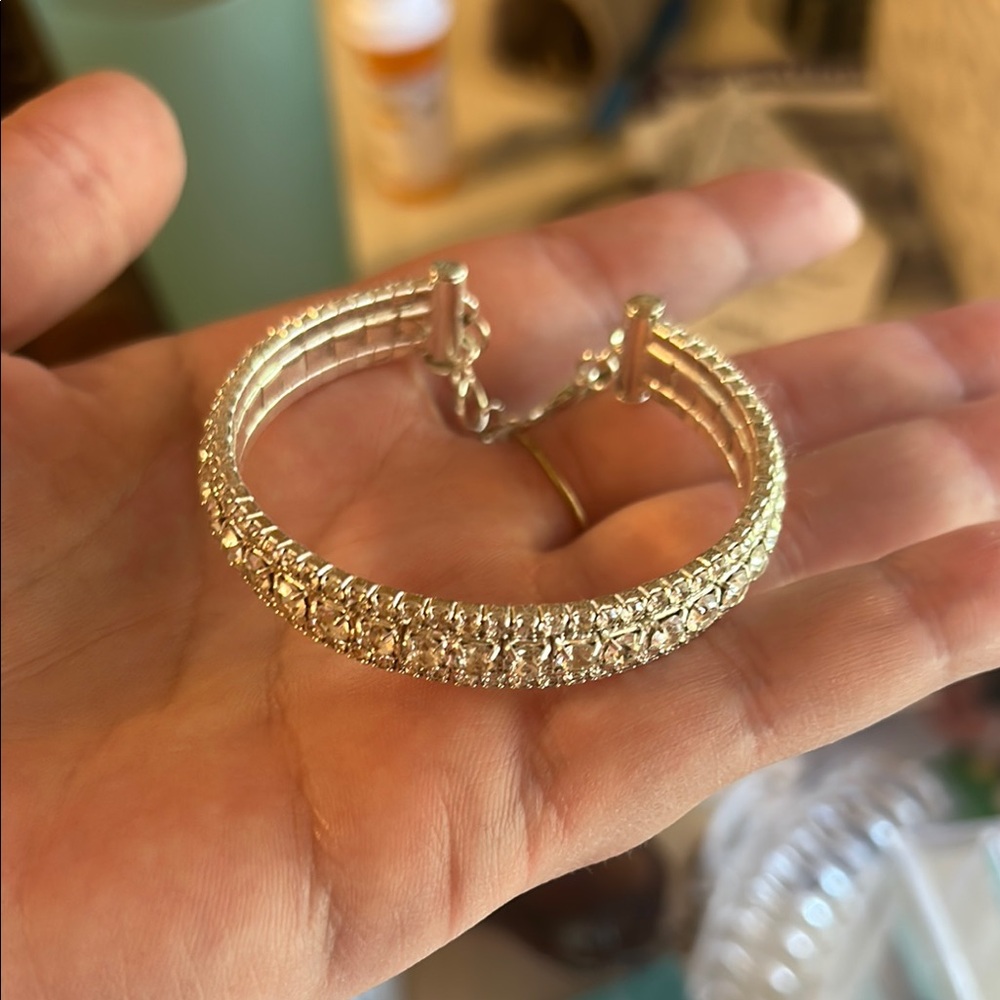 Silver sparkly bracelet